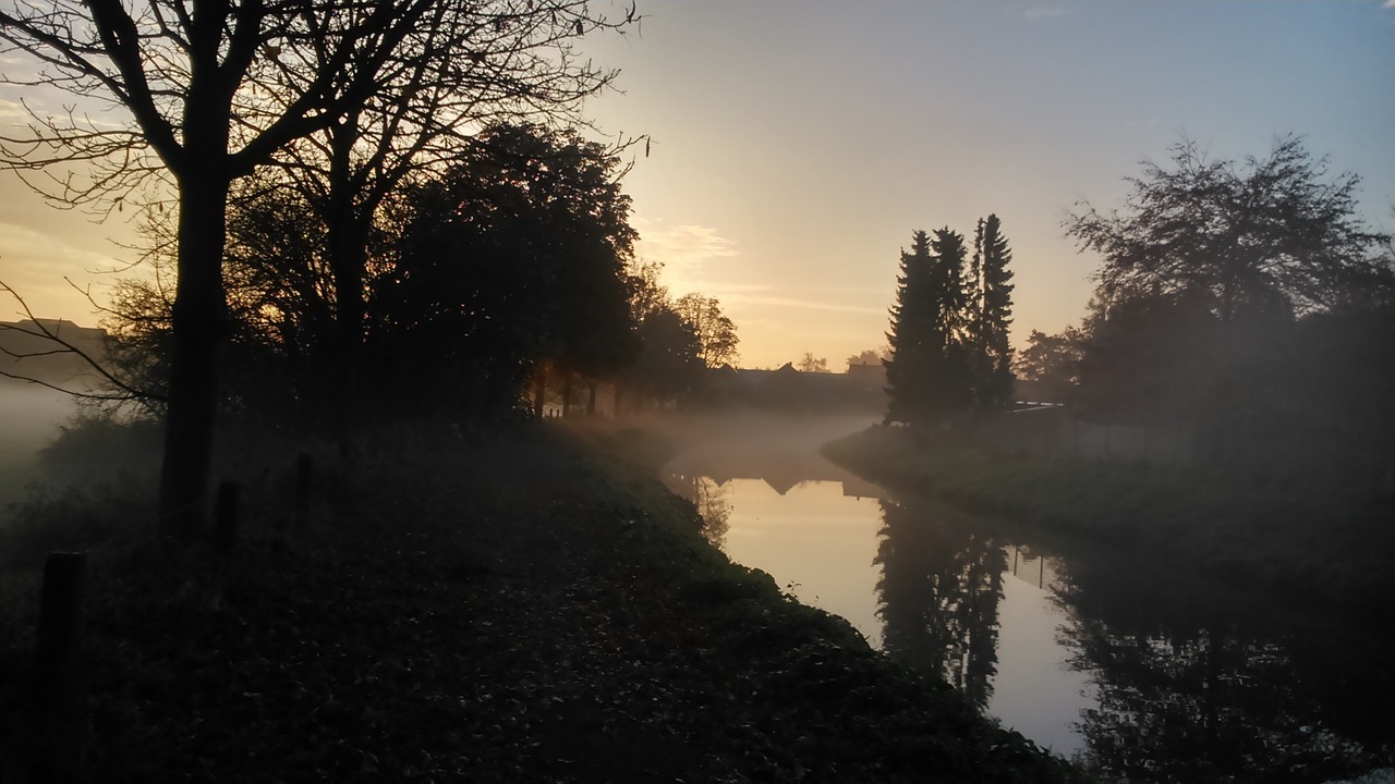 november river morgenstimmung free photo