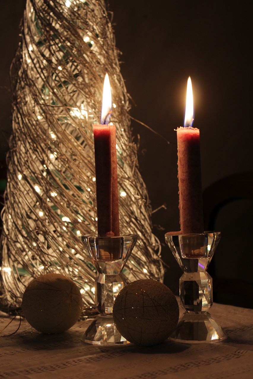 november evening candles free photo
