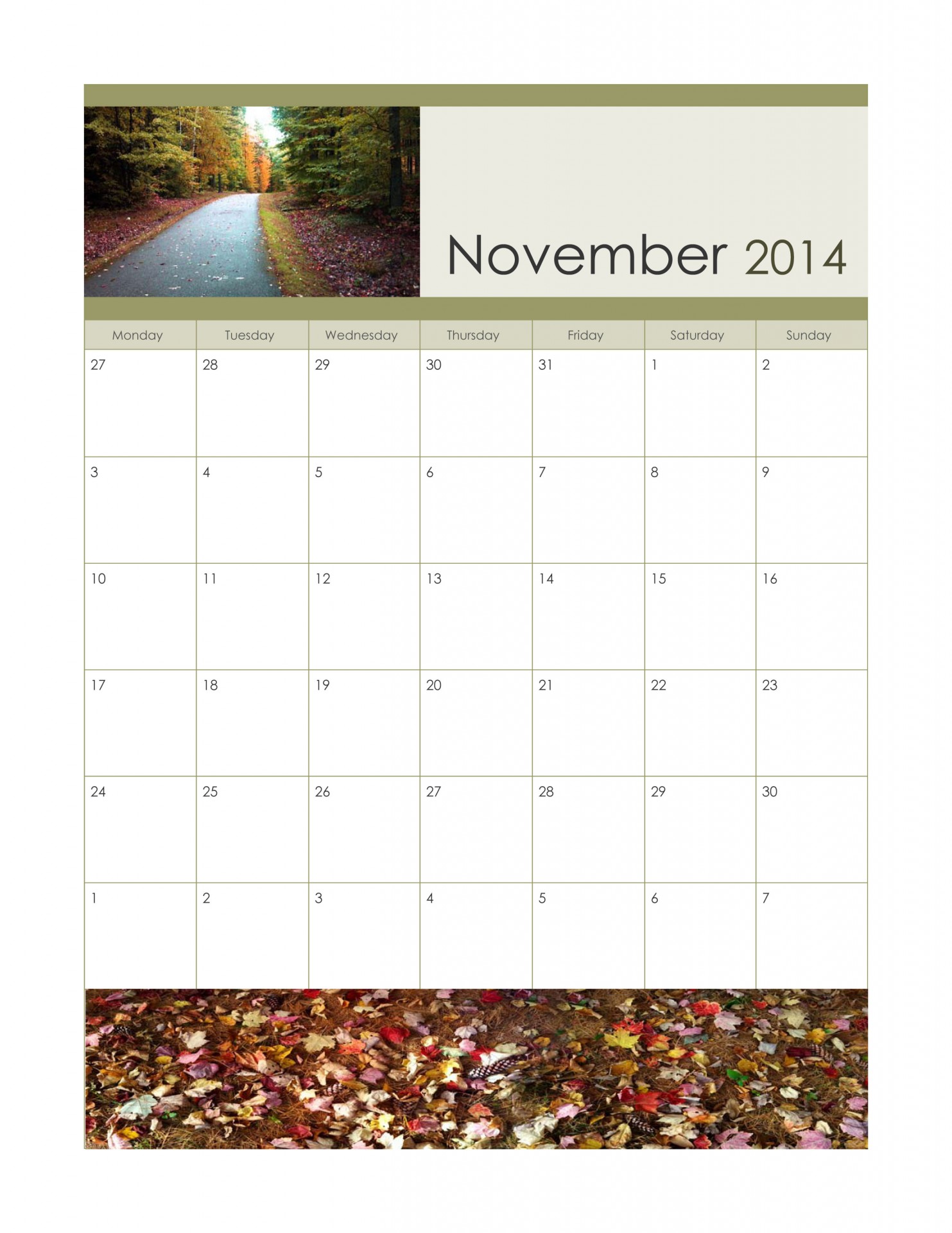 calendar november 2014 free photo