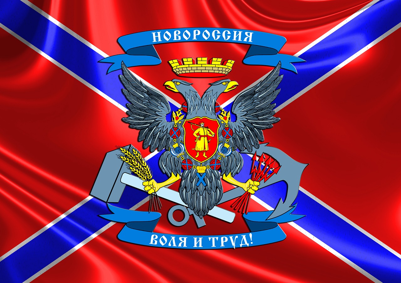 novorossiya flag of novorossiya donbass free photo