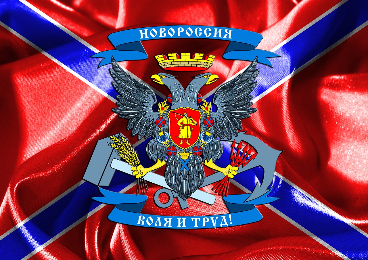 novorossiya flag of novorossiya donbass free photo