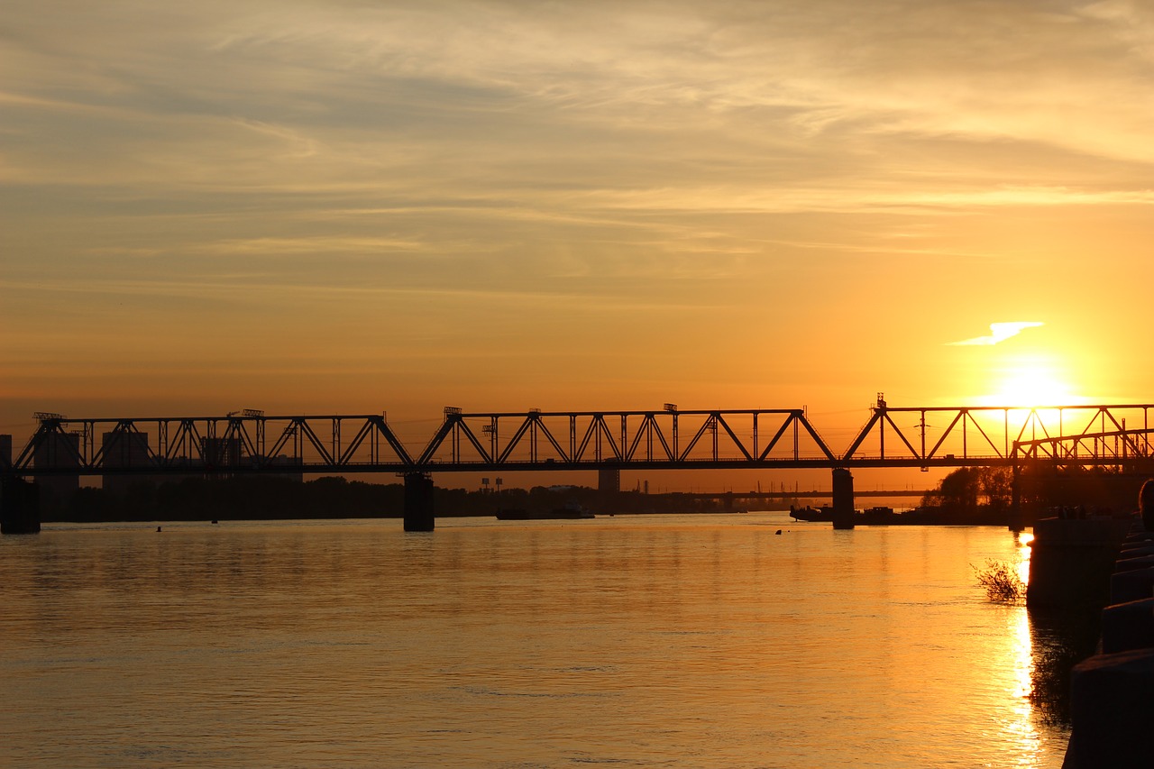 novosibirsk  bridge  railway free photo