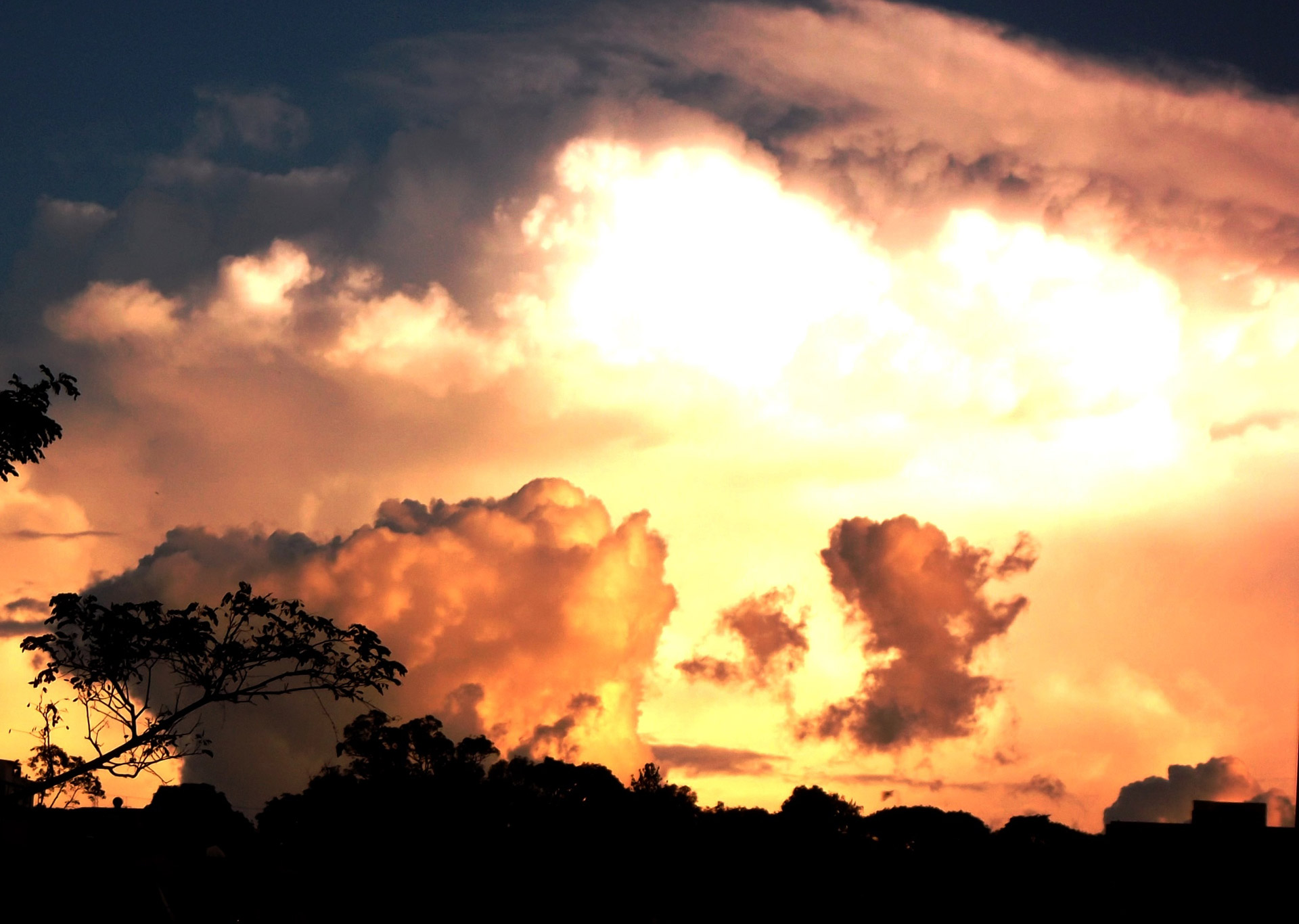 golden clouds golden clouds free photo