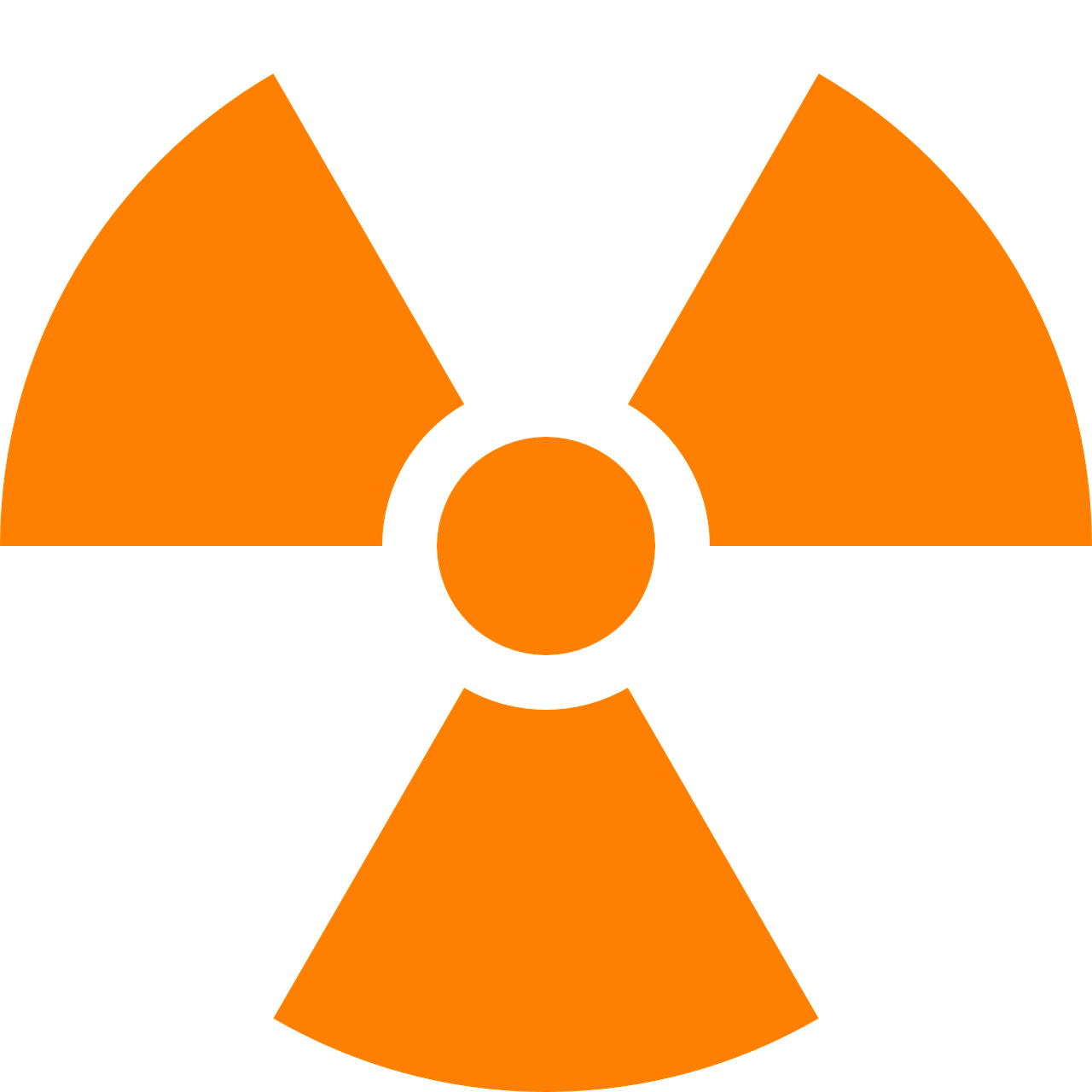 nuclear warning symbol free photo