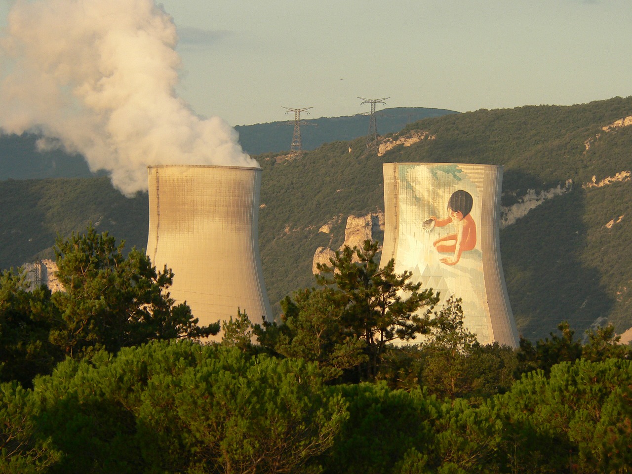 nuclear plant cruas ardèche free photo