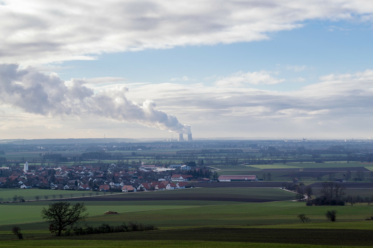 nuclear power plant landscape gundremmingen free photo