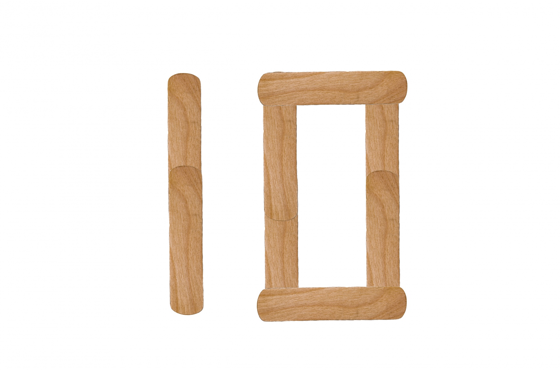 wooden number stick free photo