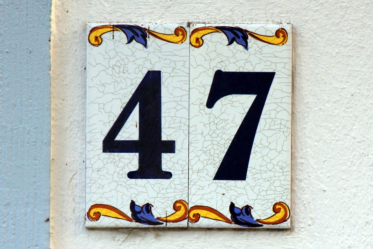 number digits 47 free photo