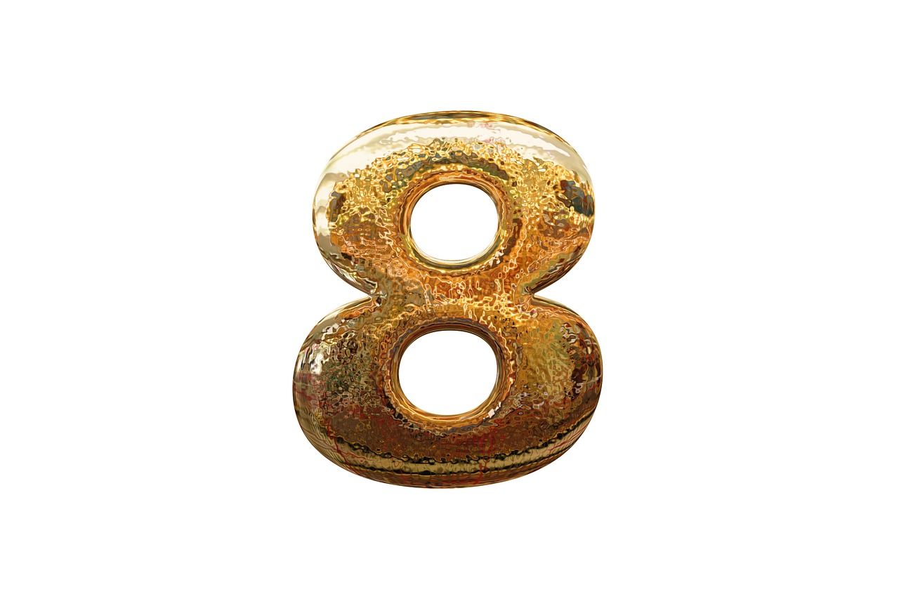 number digit eight free photo