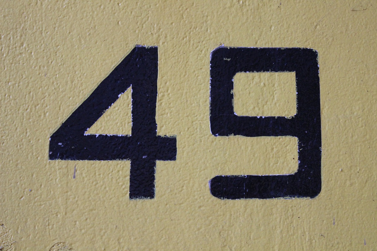 numbers texture yellow free photo
