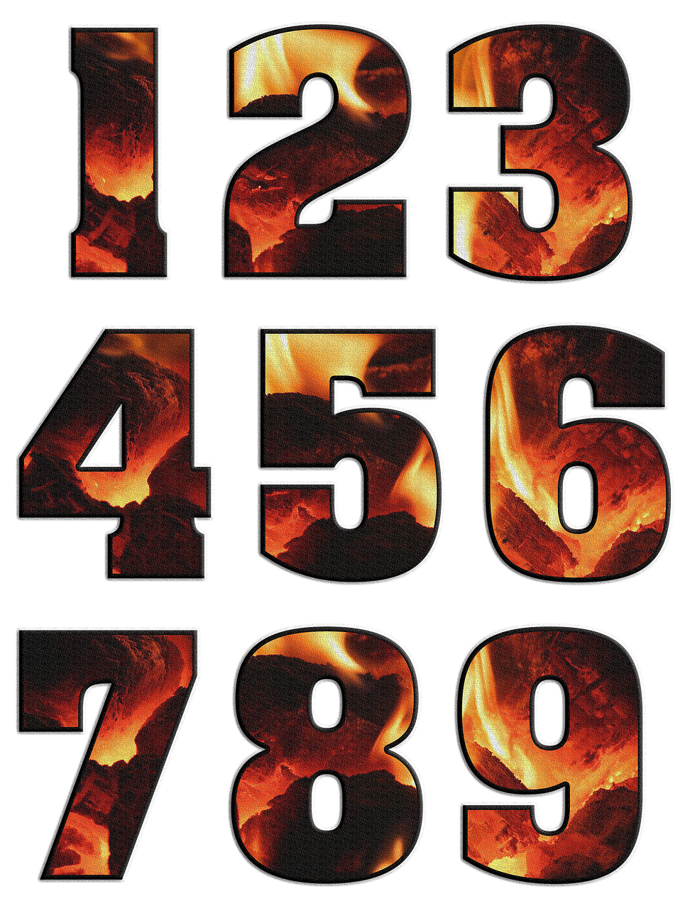 numbers digits characters free photo