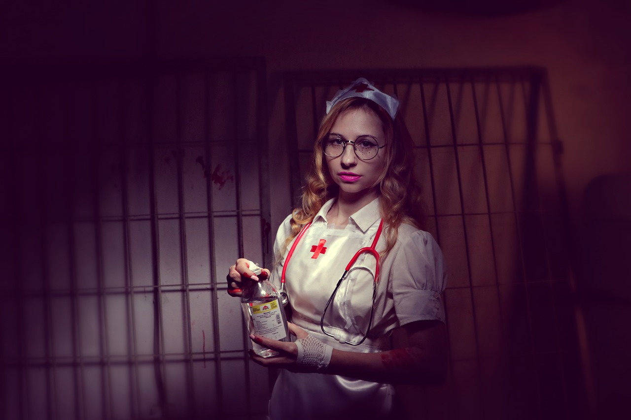 nurse  hospital  halloween free photo