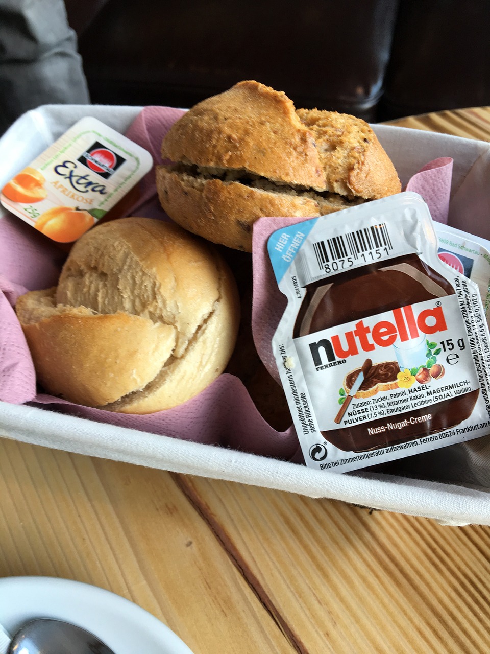 nutella breakfast roll free photo