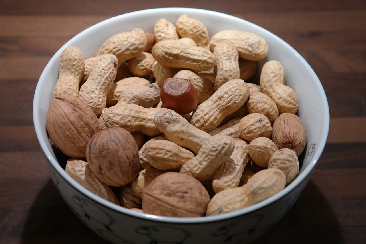 nuts peanuts walnuts free photo