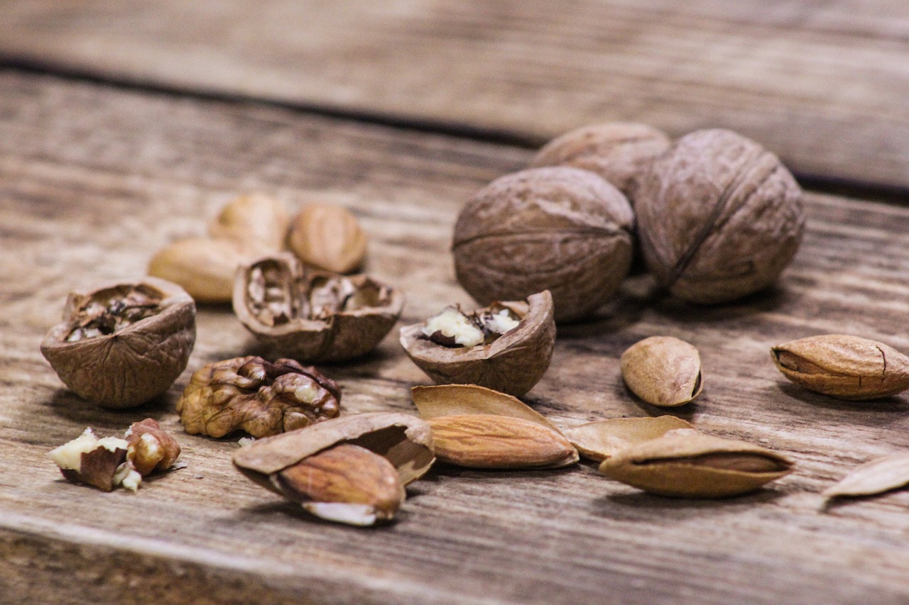 nuts walnut almond free photo
