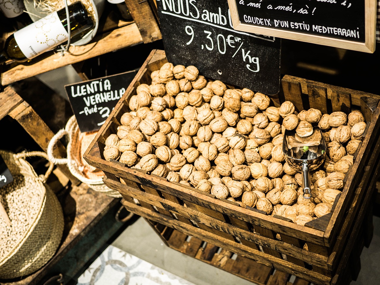 nuts market vegetables free photo