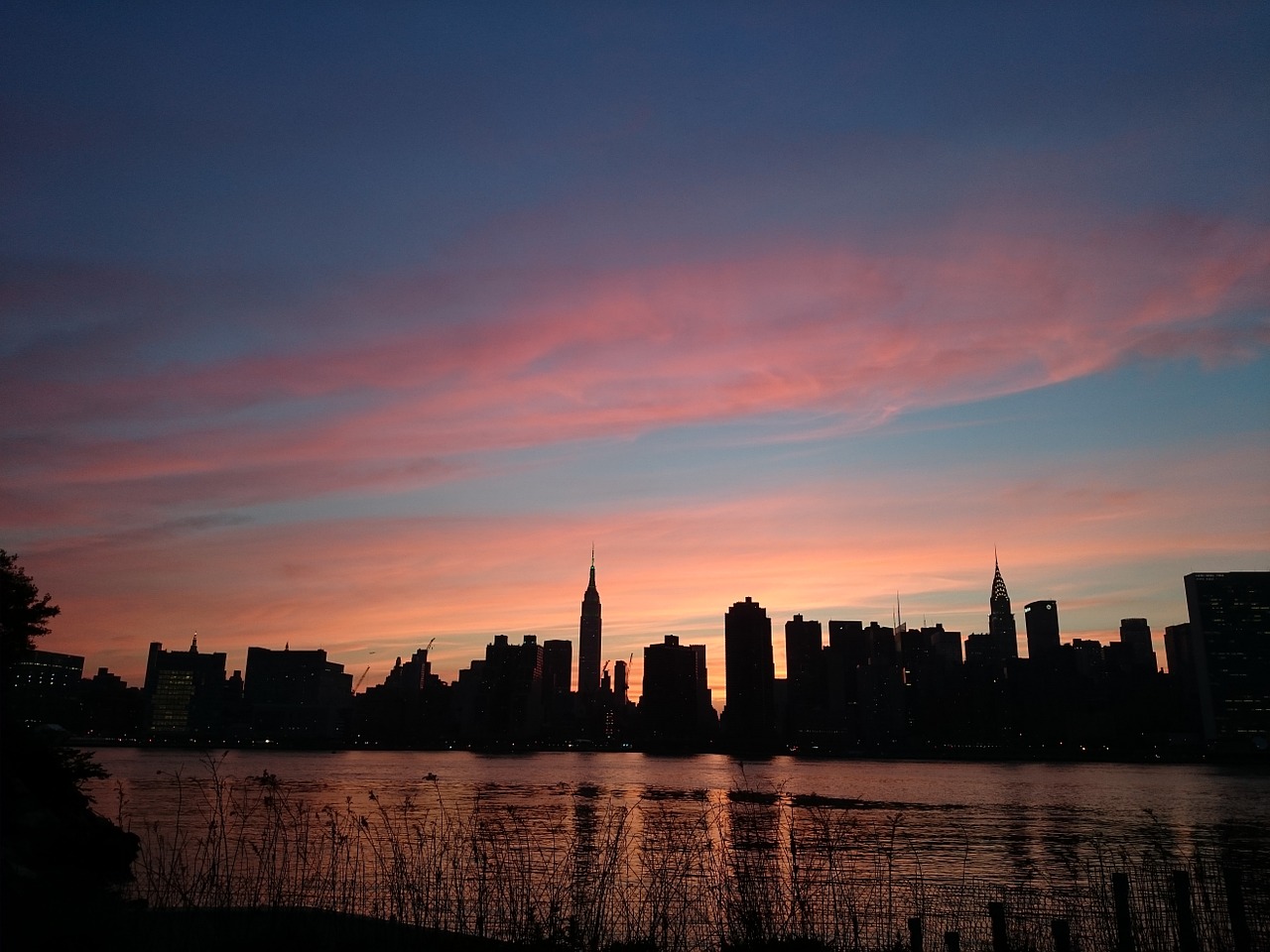 nyc new york sunset free photo