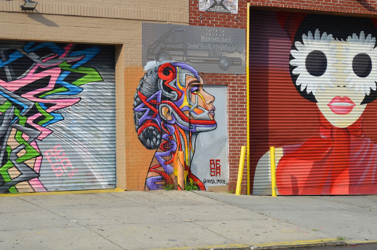 nyc street art brooklyn free photo