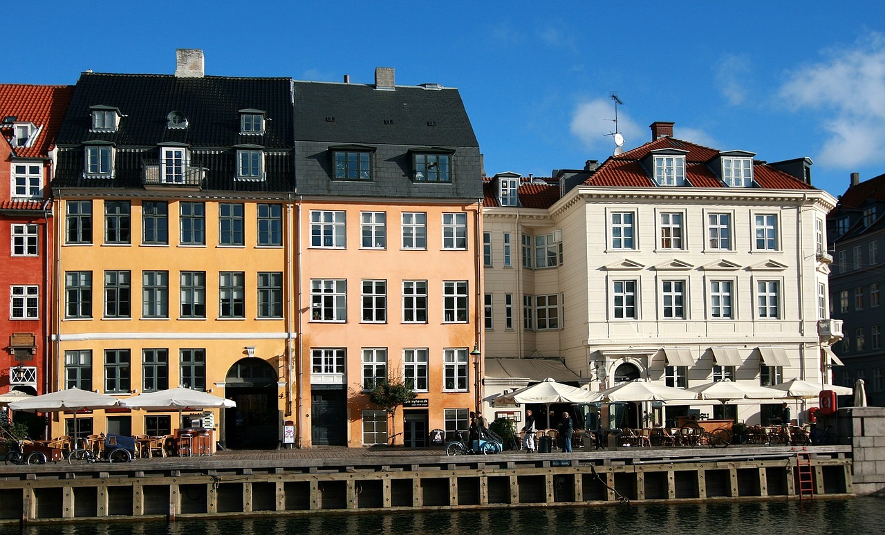 nyhavn district water copenhagen free photo