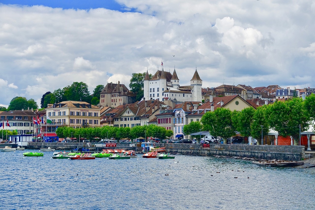 nyon switzerland city free photo