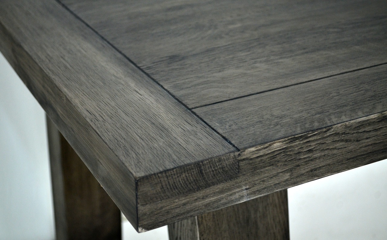 oak tabletop table free photo