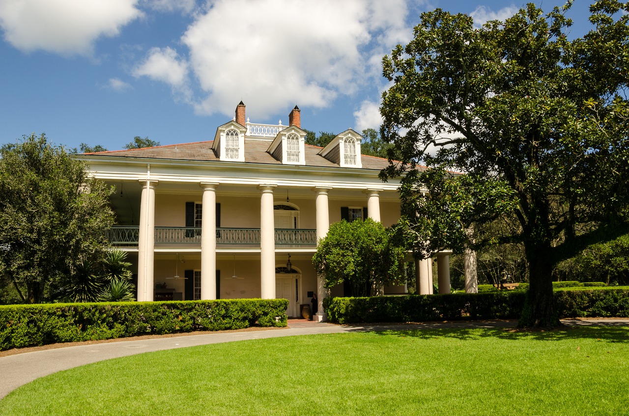 oak alley plantation usa america free photo