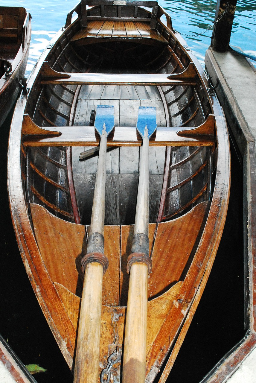 oars boating canoe free photo