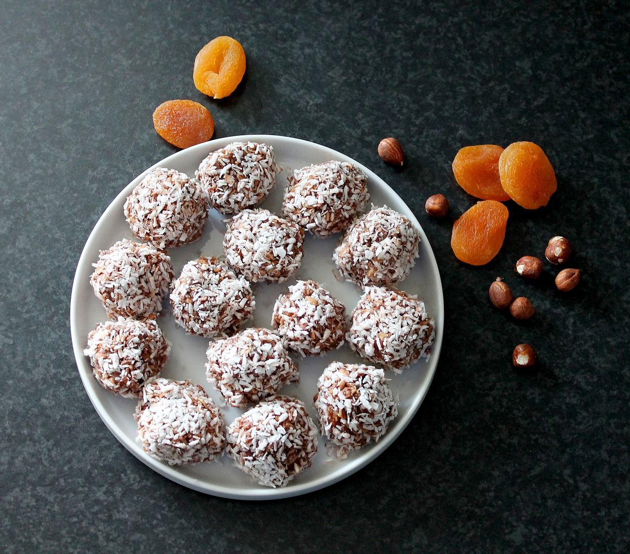 oatmeal balls kokuskugler homemade free photo