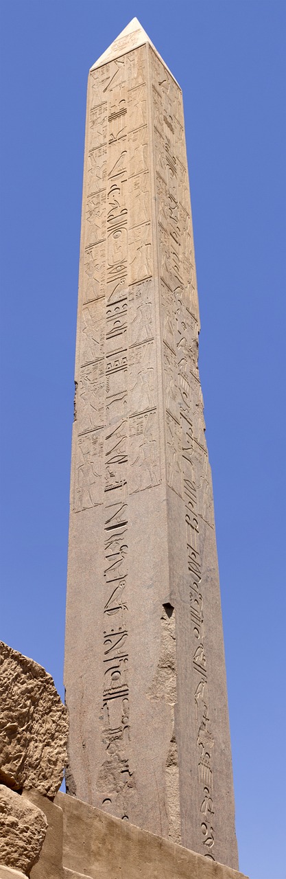 obelisk karnak temple free photo