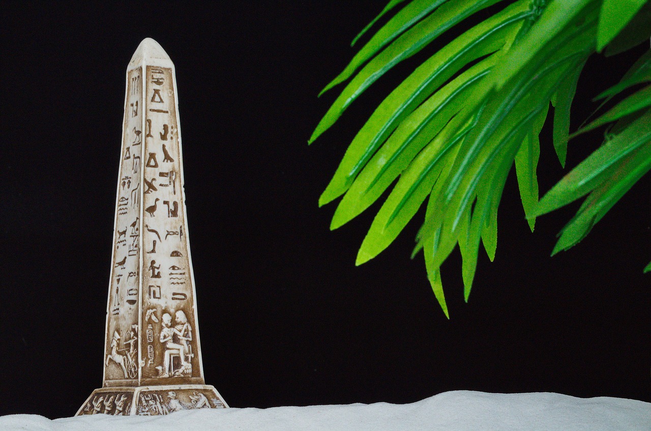 obelisk palm egypt free photo