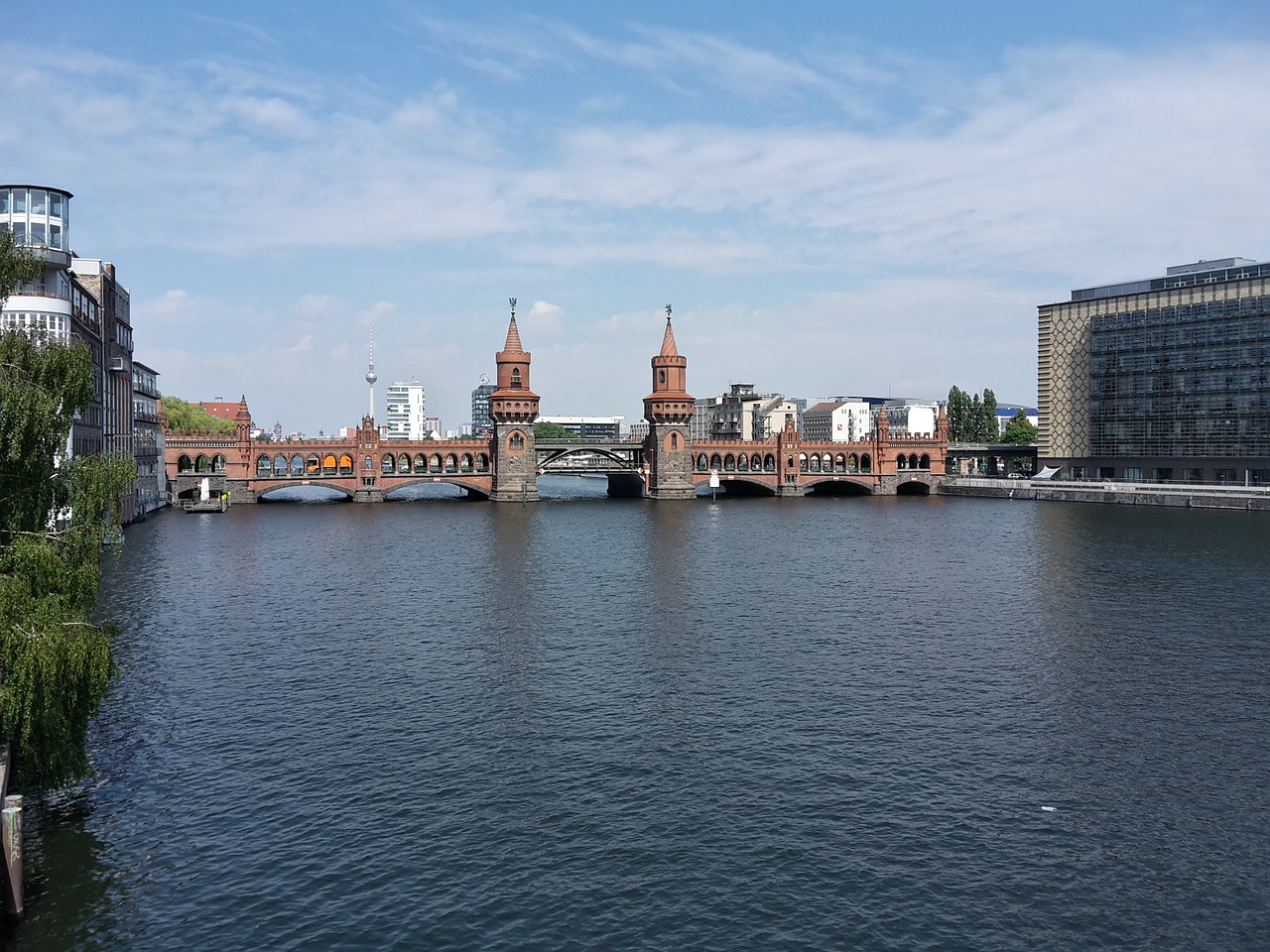 oberbaumbrücke berlin bridge free photo