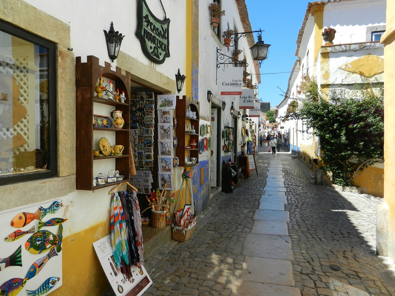 obidos portugal city free photo