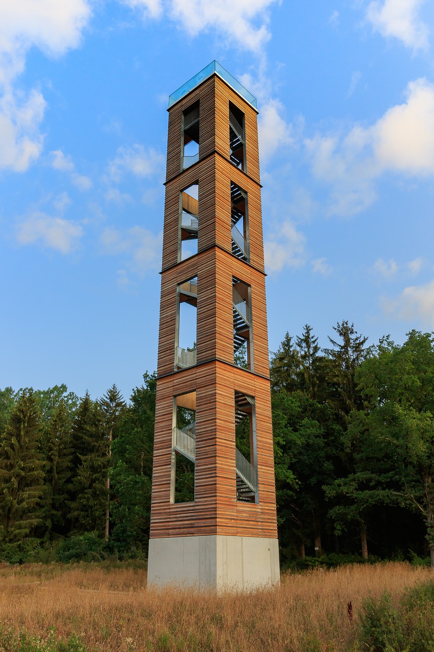 observation tower  tower  bannwald free photo