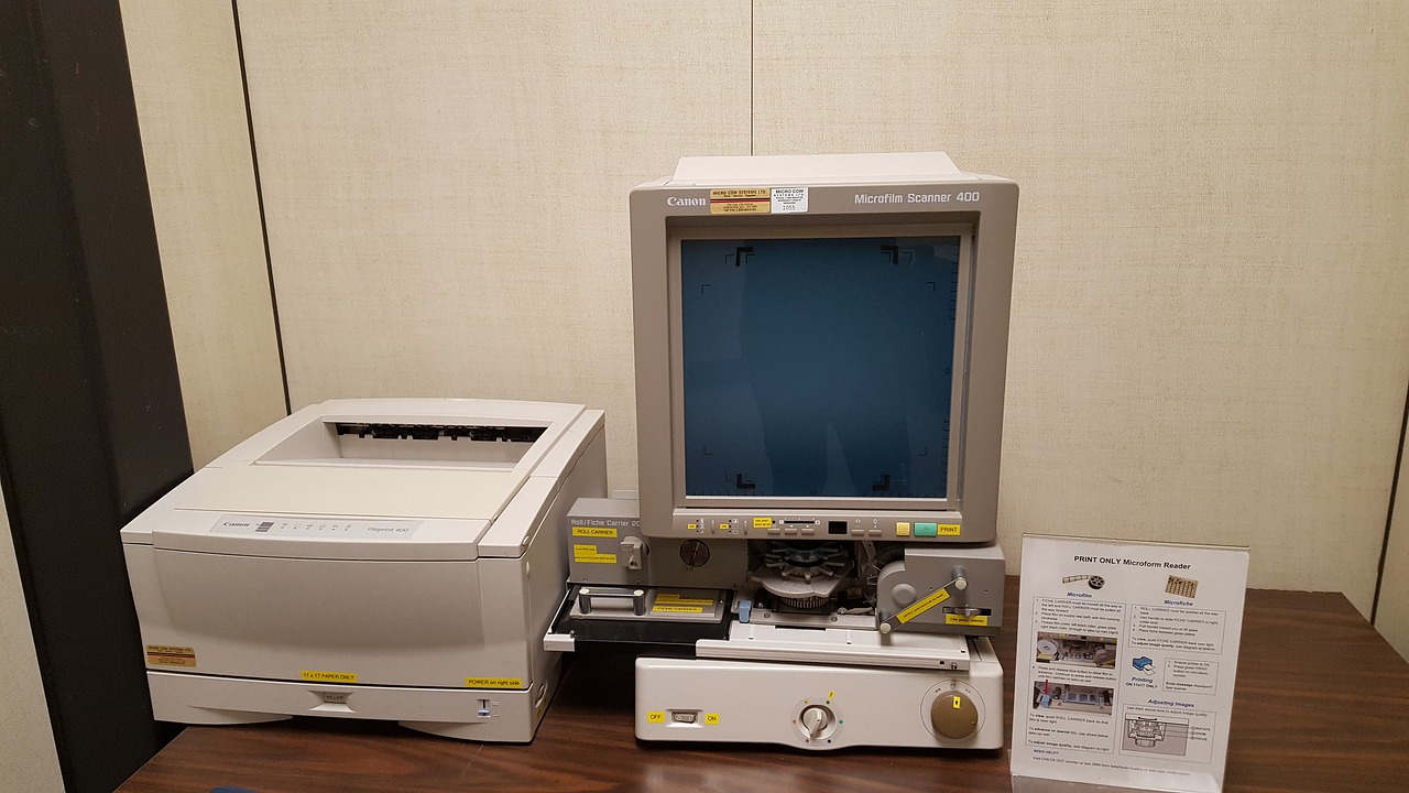 obsolete technology  microfilms  microform free photo