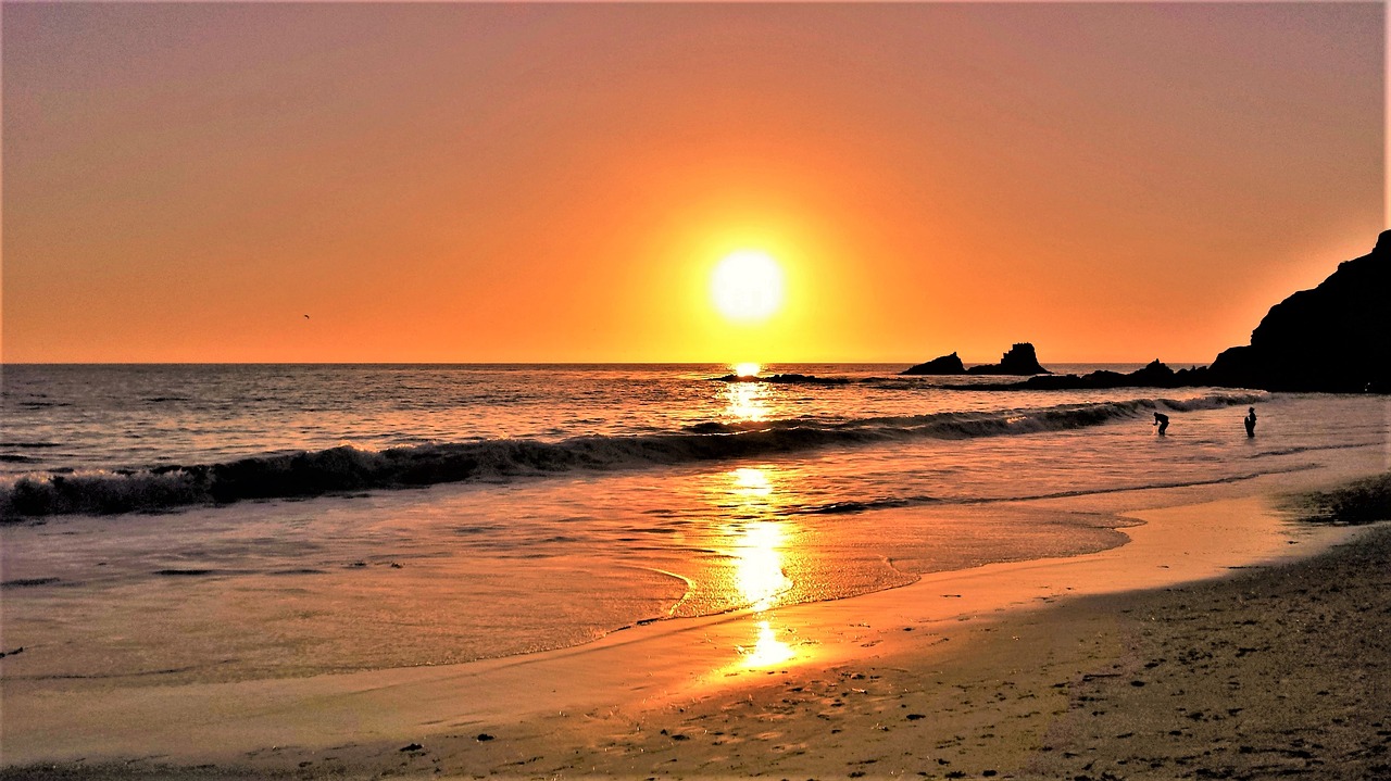 oc beach sunset california free photo