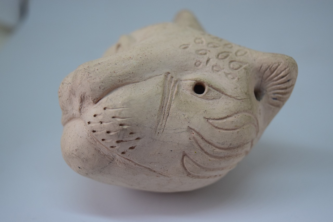 ocarina ceramic art free photo