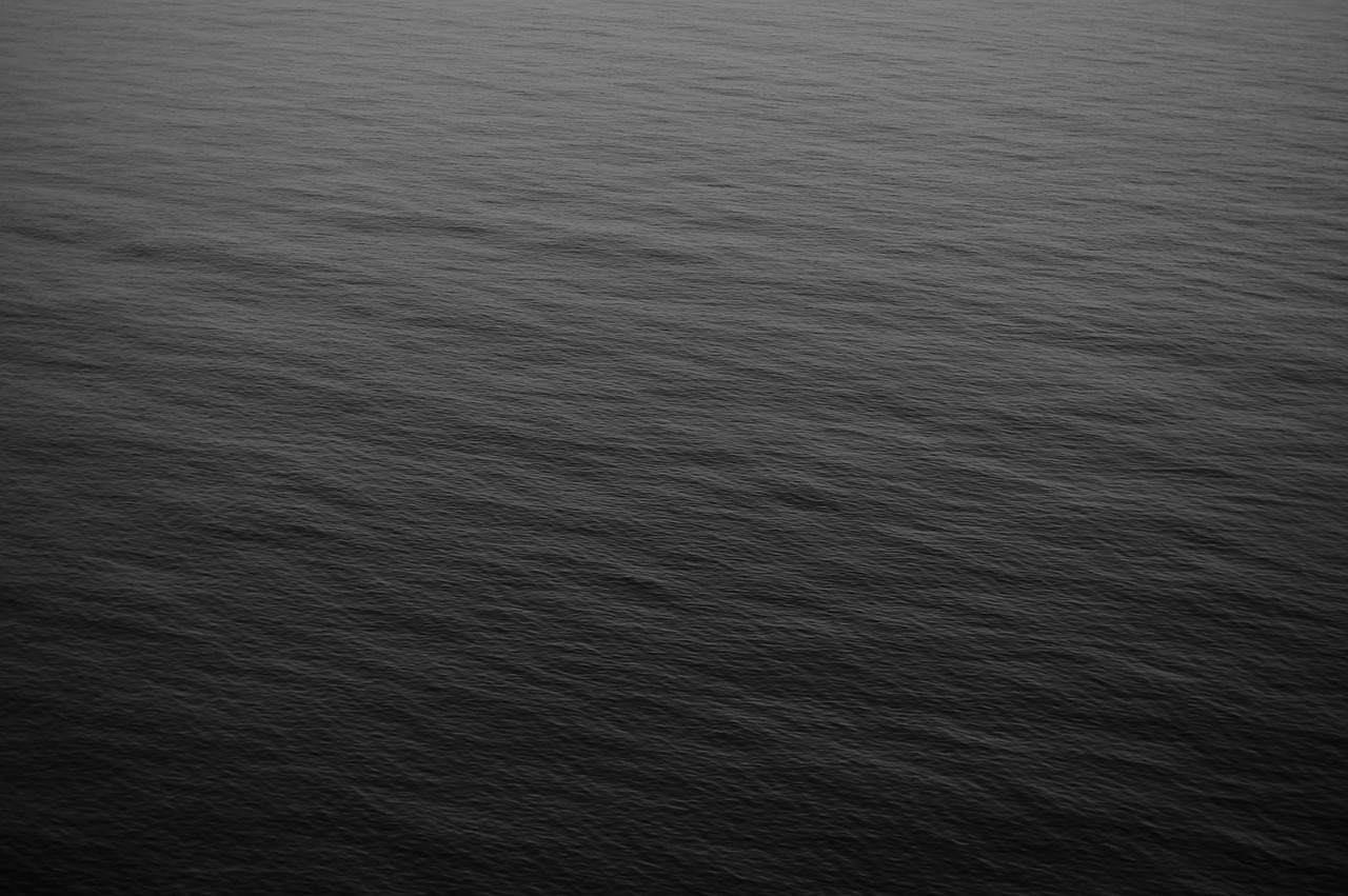 ocean water black and white free photo