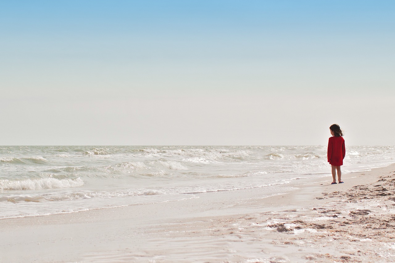 ocean beach woman free photo