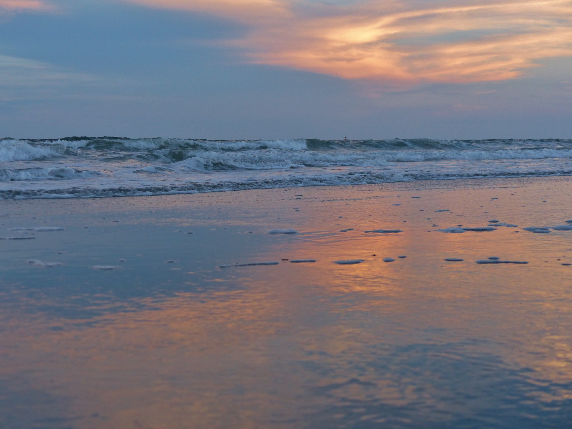 ocean beach sunset free photo
