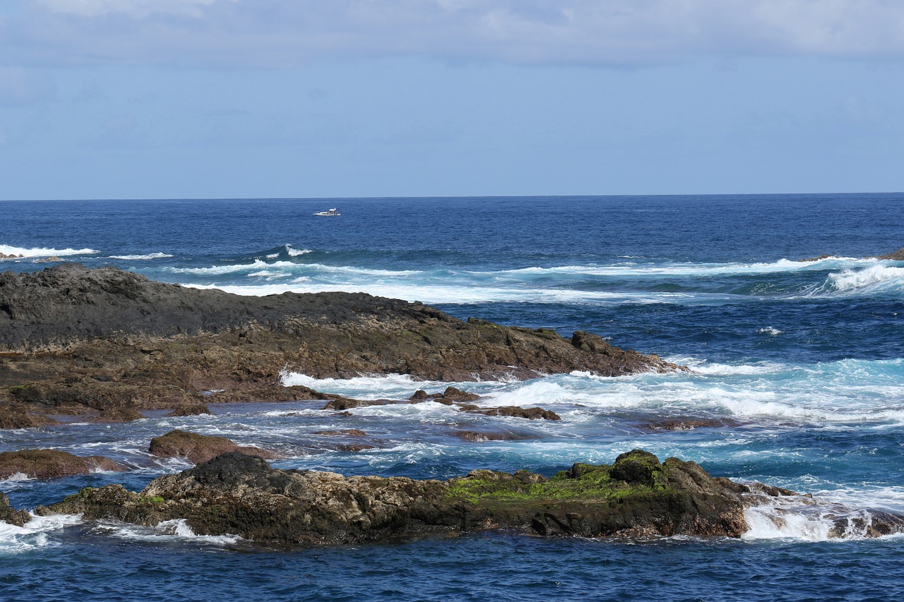 ocean atlantic rocks free photo