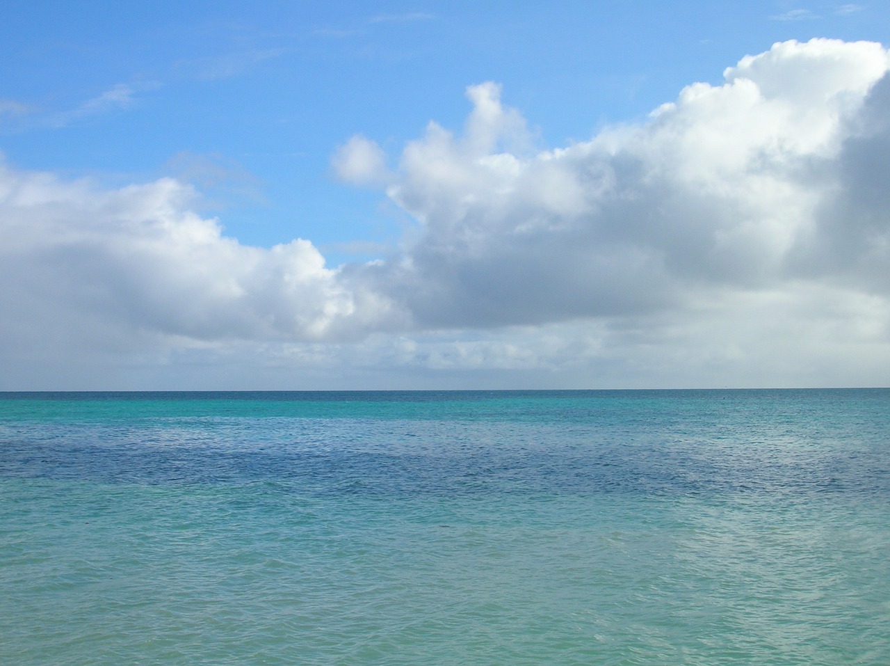 ocean clouds horizon free photo