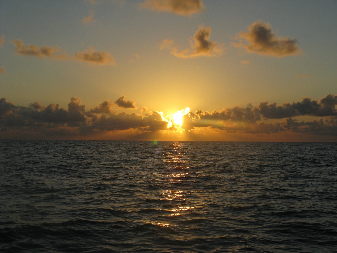 ocean sunrise sunset free photo