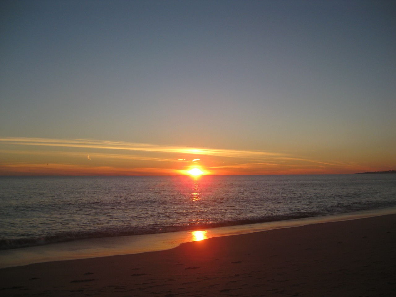 ocean atlantic sunset free photo