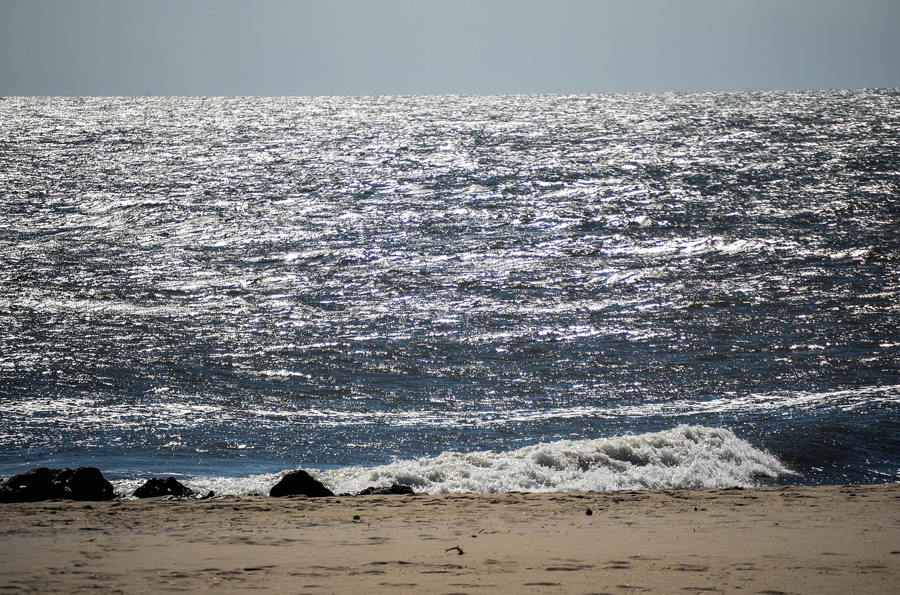 ocean sand waves free photo