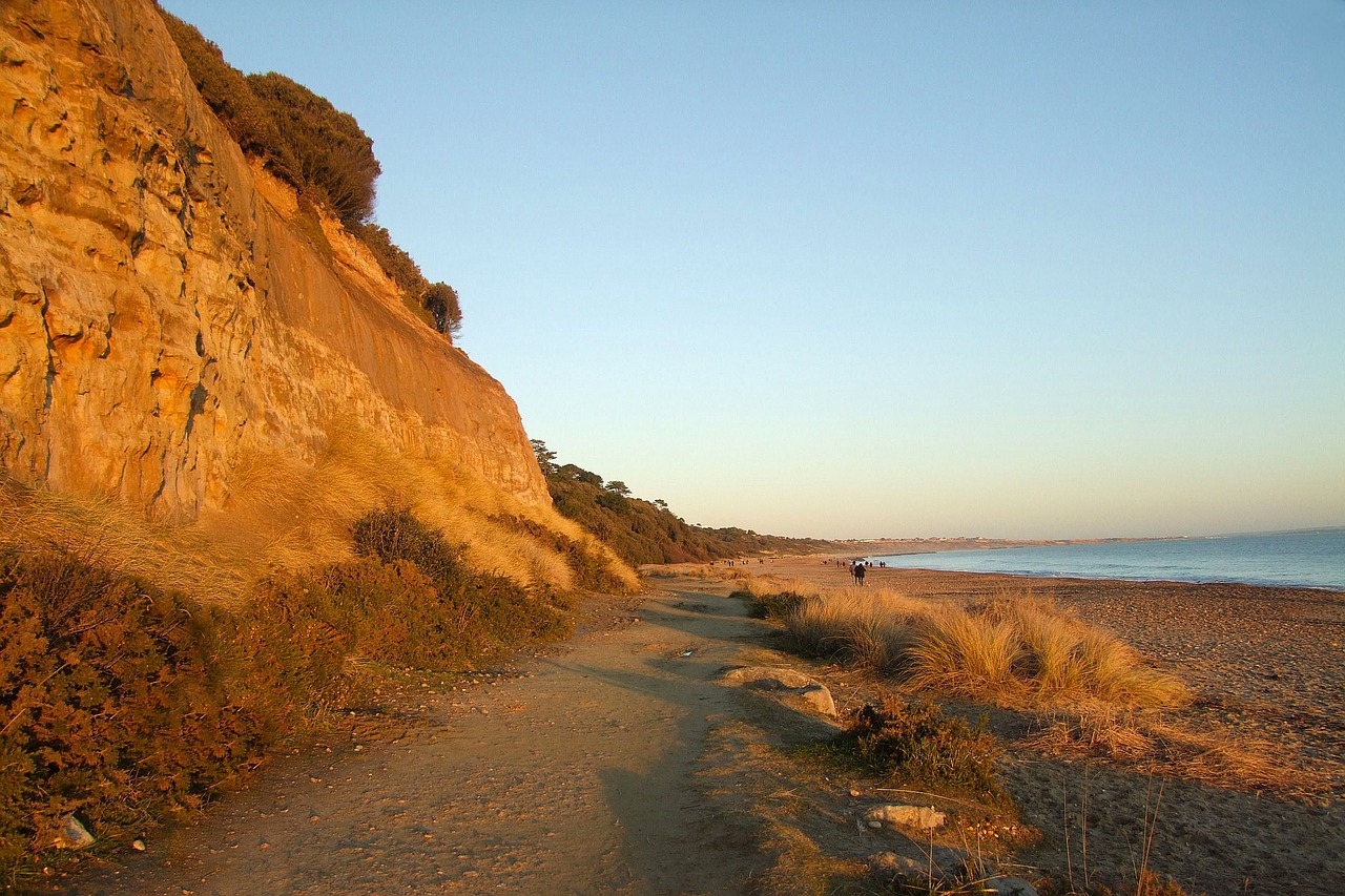 ocean walkway dorset free photo