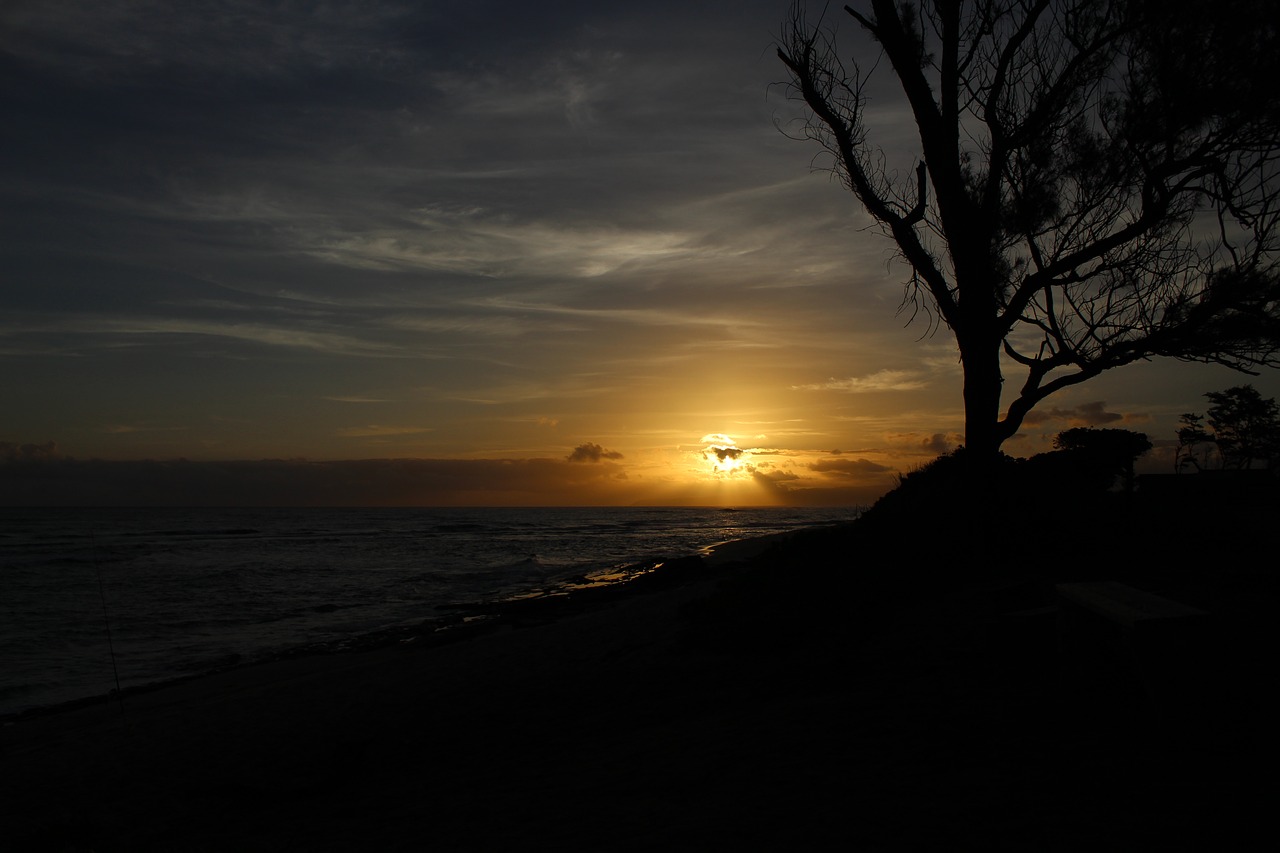 ocean sunrise cloud free photo