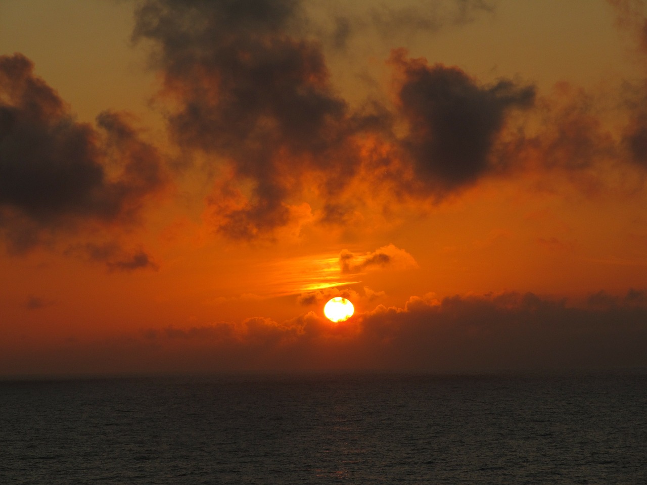 ocean norway sunset free photo