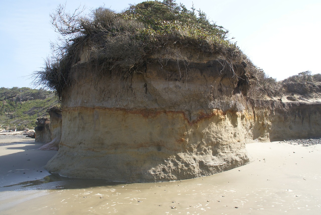 ocean erosion beach free photo