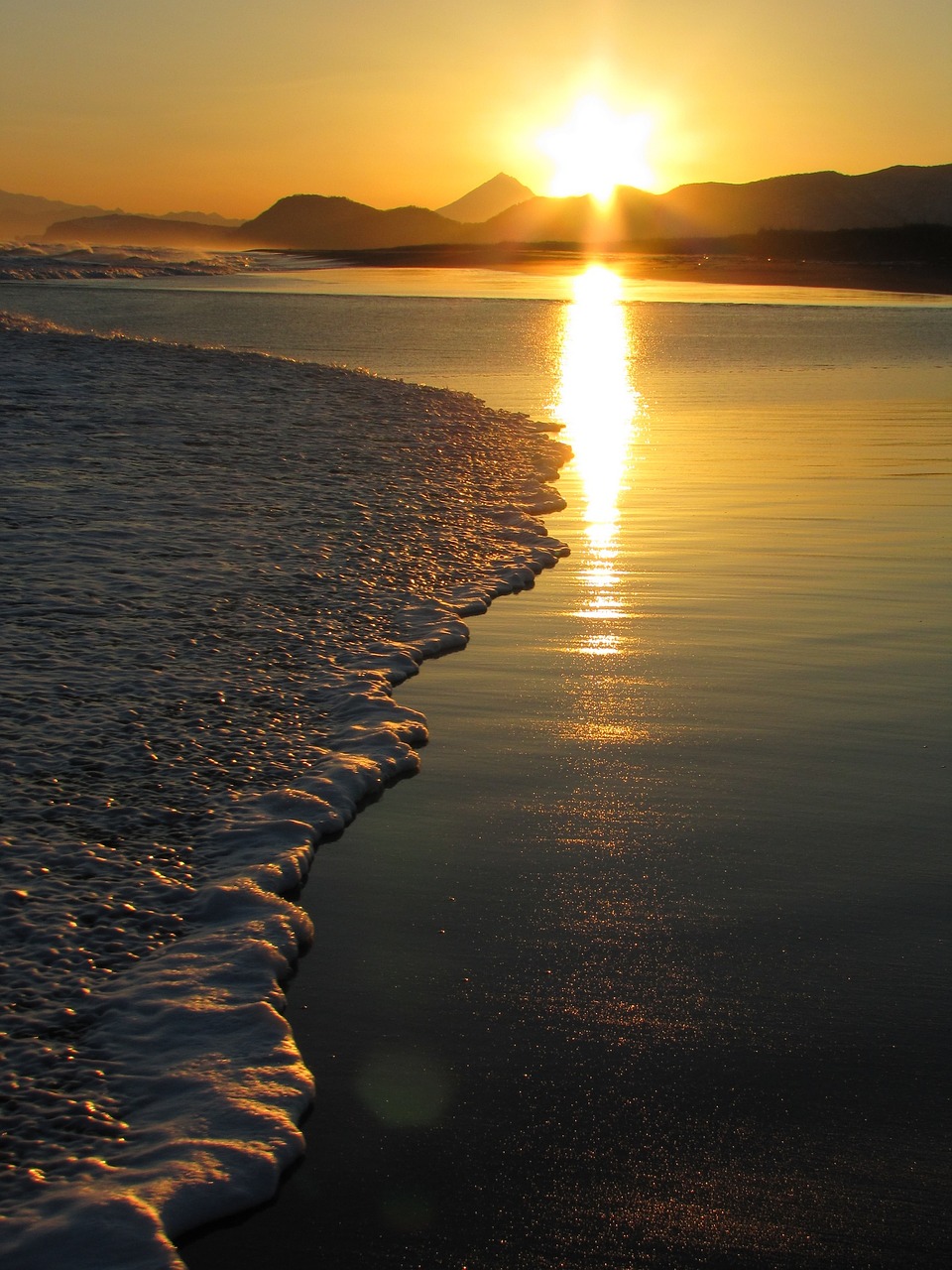 ocean volcano mountains free photo