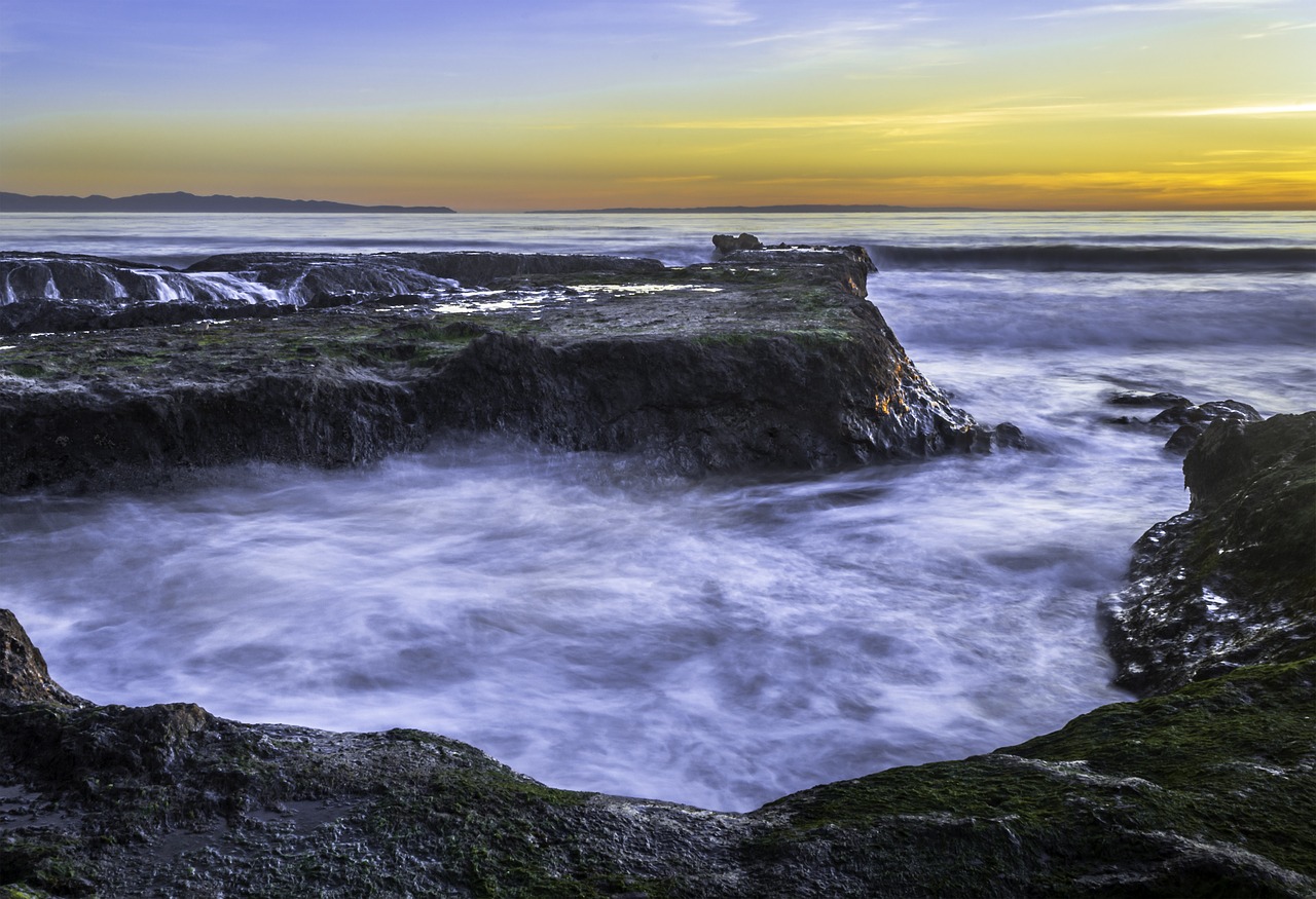 ocean  tide pool  santa barbara free photo